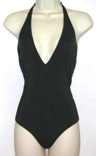 Burberry 1 Piece Swimsuit Halter Black Size Xsmall $275  
