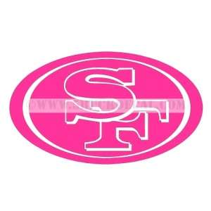 SAN FRANCISCO 49ERS car window sticker decal FOR CANCER  