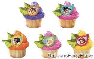 Disney Tinkerbell Fairies Cake Topper Set w/ rings NEW  