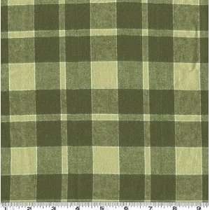  45 Wide Flannel Plaid Buffalo Check Green Fabric By The 