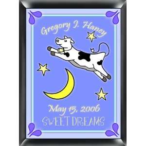  Personalized Childrens Room Signs (Boy)   Cow Baby