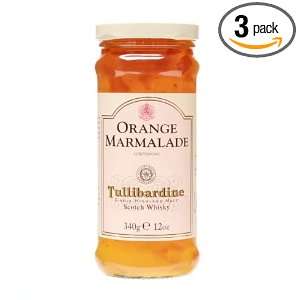   Orange Marmalade with Tullibardine Scotch Whisky, 12 Ounce (Pack of3