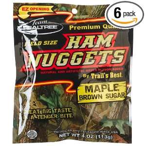 Team Realtree Maple Brown Sugar Ham Nuggets, 4 Ounce Packages (Pack of 