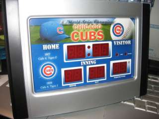 Chicago Cubs~ MLB DIGITAL SCOREBOARD ALARM CLOCK  