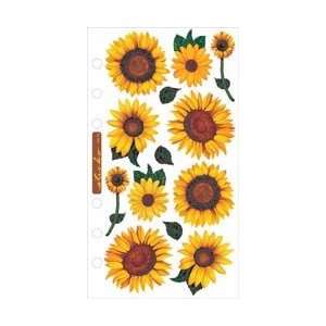  Vellum Stickers Sunflowers SPVM 76; 6 Items/Order