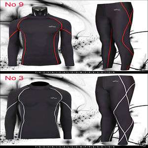 emFraa COMPRESSION Gear Skin Tight SHIRT and PANTS KIT  