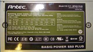 Antec Basiq Power 550 Plus BP550 550 Watts Power Supply  