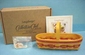 Longaberger Club Mini ~ May Miniature TULIP Basket  