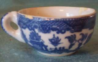 Blue Willow Teacup Childs Play Size Toy Miniature  