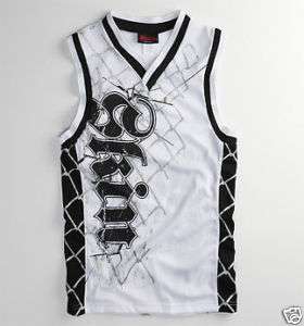 SKIN INDUSTRIES CAGE JERSEY TANK TOP BASKETBALL MENS NEW $35  