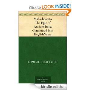 Maha bharata The Epic of Ancient India Condensed into English Verse 