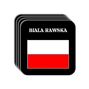  Poland   BIALA RAWSKA Set of 4 Mini Mousepad Coasters 