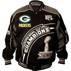 NFL Green Bay Packers Super Bowl XLV Champions Big & Tall Jacket 3XL 