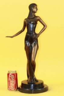SIGNED D.H.Chiparus, bronze statue art deco, dancer sculpture figure 
