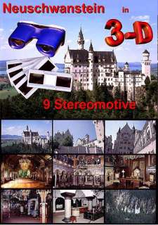 Stereo Viewer & 9 Slides Neuschwanstein Palace Germany  