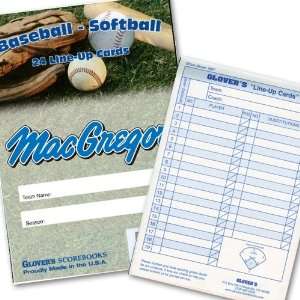  MacGregor® Baseball/Softball Line Up Card Booklet