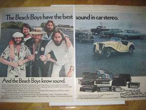 BEACH BOYS CRAIG POWERPLAY CAR STEREO AD 21 X 13/1977  