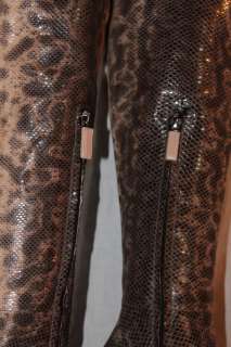 GUCCI Tom Ford Women Thigh High $5K Snakeskin BOOTS 8  