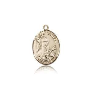  14kt Gold St. Therese of Lisieux Medal Jewelry