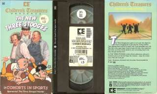 NEW 3 THREE STOOGES COHORTS IN SPORTS VHS LIVE ACTION / ANIMATED 1965 