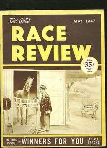 1947 The Guild Race Review Horse Racing magazine handic  