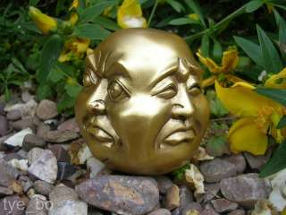 The Buddha is a rich golden colour and is distressed to give it that 