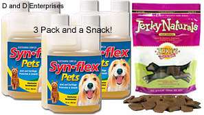 BEEF FLAVORED Syn flex for Pets plus a FREE all natural Zukes 