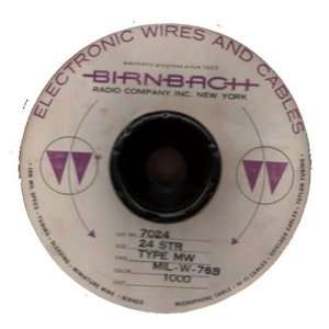  Birnbach 7024 1000 ft Black 24 AWG Stranded Hook up Wire 