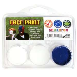  Lets Party By Snazaroo White and Royal Blue Fan Face Paint 