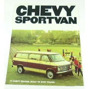  1977 77 Chevrolet Chevy SPORTVAN Van BROCHURE G10 G30 