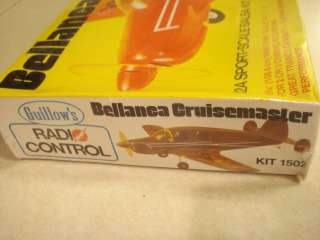 GUILLOWS BELLANCA CRUISEMASTER RADIO CONTROLLED MODEL AIRPLANE KIT 