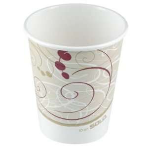 Solo 376SMSYM Symphony Design Single Sided Poly Coated Paper Hot Cup 