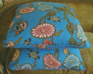 China Seas Fabric Designer Throw Pillows 2 New Turtles  