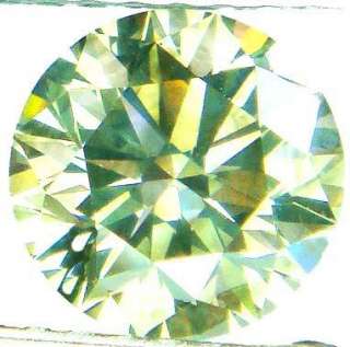 FIERY GRAYISH GREEN DIAMOND ROUND BRILLIANT 1.60 CTS  