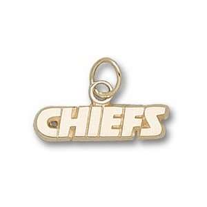 Kansas City Chiefs Chiefs 3/16 Charm   14KT Gold Jewelry