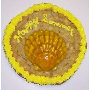   lb. Chocolate Chip Cookie Cake with Tropcal Punch Sea Shell Gummie