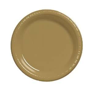  Gold Plastic Luncheon Plates Toys & Games