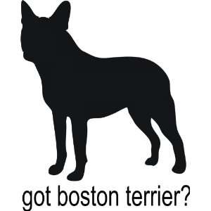  boston terrier   Removeavle Vinyl Wall Decal   Selected Color Royal 
