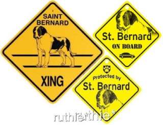 Saint Bernard Signs NEW Made USA St. Bernard  