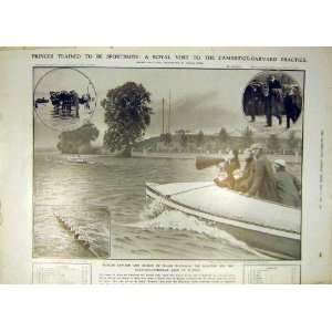  1906 Cambridge Harvard Practicve Boat Race Prince