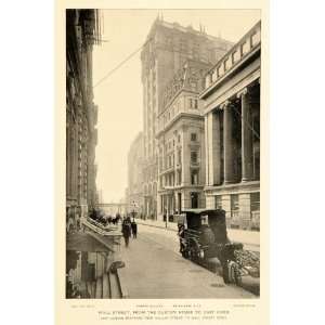  1897 Wall Street Customs House East River NYC Print 