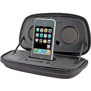  New Black Portable Speaker System With iPod/iPhone Dock 
