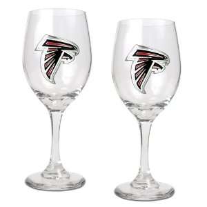  Atlanta Falcons 2 Piece NFL Wine Glass Set Kitchen 