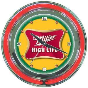  Miller High Life Miller High Life 14 Inch Neon Wall Clock 