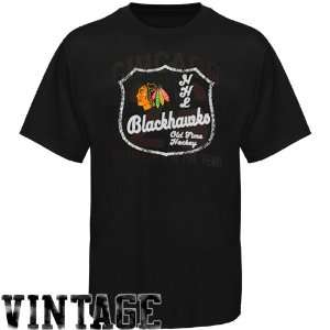   Hockey Chicago Blackhawks Black Captain T shirt