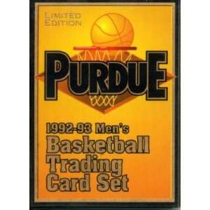  1992 93 Purdue University Mens Basketball Team Trading 