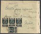 Poland 1944 cens R(written) Red Cross cover to Geneve