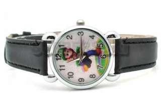 Super Mario LUIGI New Leather Watch Wristwatch QT920  