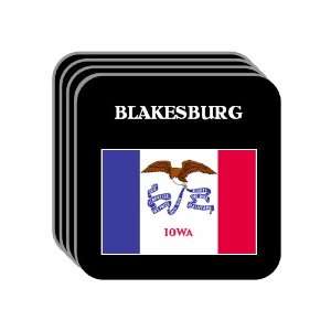 US State Flag   BLAKESBURG, Iowa (IA) Set of 4 Mini Mousepad Coasters