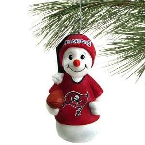  Tampa Bay Buccaneers Resin Snowman Ornament Sports 